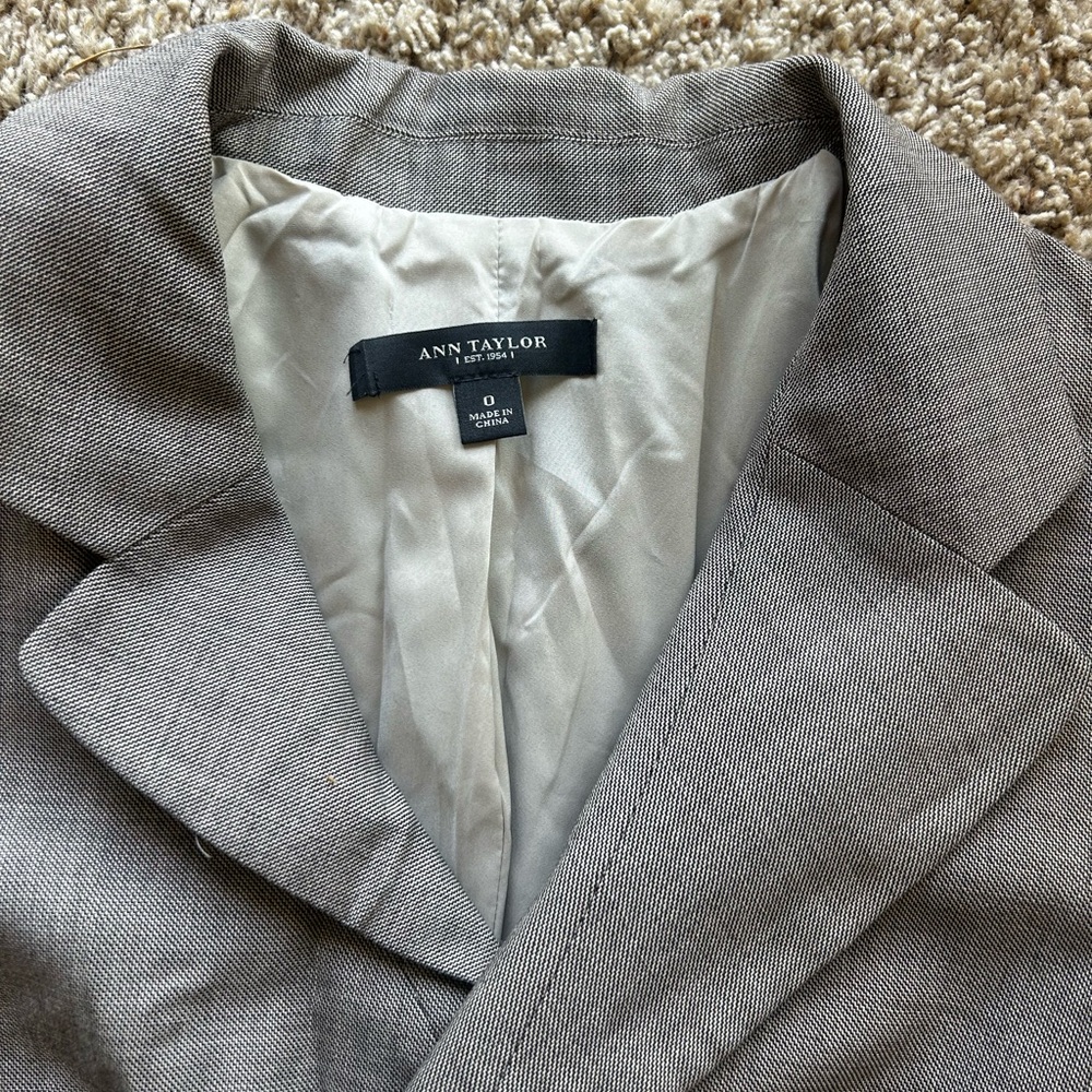 Ann Taylor Gray suit
